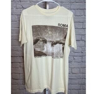 Roma Graphic T-Shirt Short Sleeve Lightweight Summer Cream Unisex artcore